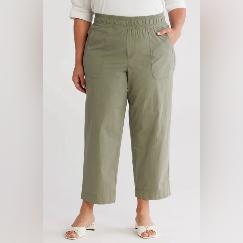 Wit And Wisdom Skyrise Patch Pocket Straight Leg Pants Green Size 1X